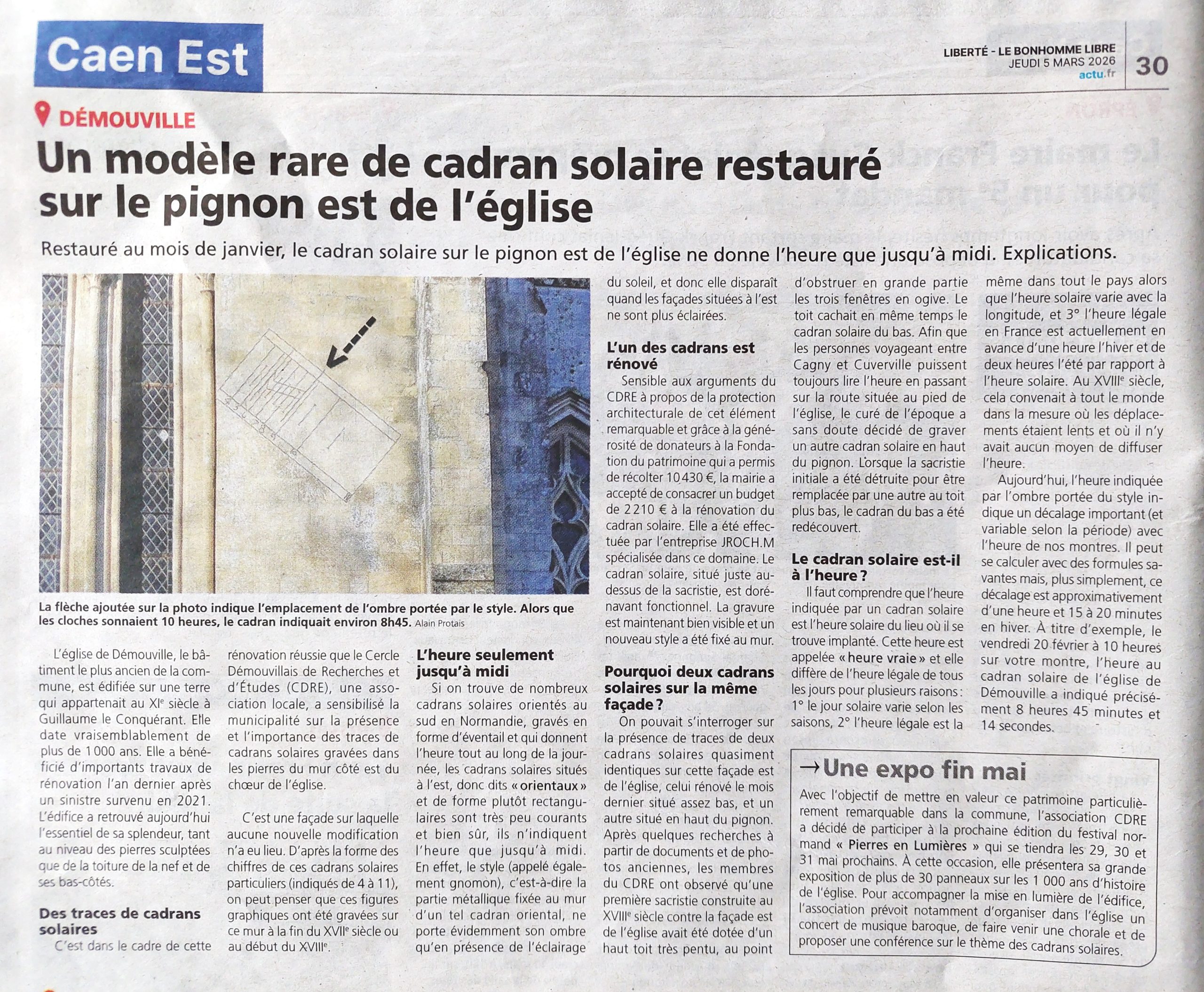 article de journal liberté